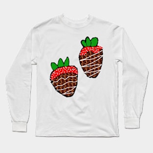 Chocolate Strawberries Long Sleeve T-Shirt